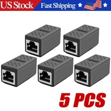 5PCS RJ45 Inline Coupler Cat7 Cat6 Cat5e Cat5 Ethernet LAN Network Cable Adapter picture