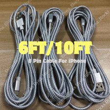 3 Pack Fast Charger USB Cable 6/10FT For iPhone 6 7 8 XS XR 11 12 13 14 Pro Max  picture