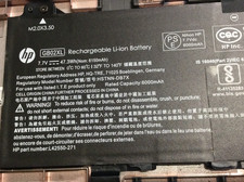 OEM Genuine HP Chromebook  14 db0002ca 14-DB 7.7v 47.3wh 6150mah GB02XL Battery picture