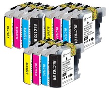12P Ink Cartridges Set +chp fits Brother LC103 MFC-J4410DW MFC-J285DW MFC-J470DW picture