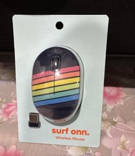 surf onn. Rainbow 5 button Wireless Mouse with Batteries and USB nano receiver picture