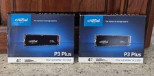 LOT 2 NEW Crucial P3 Plus 4TB NVMe Internal SSD CT4000P3PSSD8 ZERO WRITES 100% picture