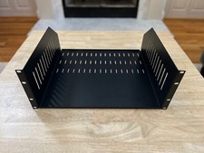 Royal Racks™ ROY1241  4U Rack Shelf. Black. Used. Good Condition. Local Pickup. picture