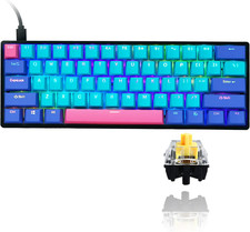 Gk61 60 Percent Mechanical Gaming Keyboard Custom Hot Swappable PBT RGB Backlit picture