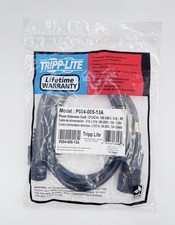 🆕 Tripp Lite P004-005-13A IEC C13 to C14 Power Extension Cord 5ft 13A – New picture
