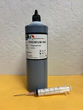 Pigment Black Bulk Refill Ink 500 ml Bottle Dye Color for HP Printer Cartridge picture