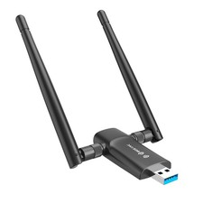 Wireless USB WiFi Adapter for PC  1300Mbps Dual 5Dbi Antennas 5G/2.4G WiFi Ad... picture