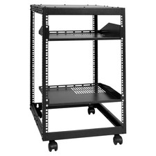 15U 4 Post Open Frame Server Rack Network Enclosure 23''-40'' Adjustable picture
