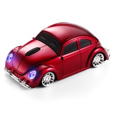 Classic Car Shaped Mouse LED Headlights 1600 DPI 2.4GHz Wireless Blue picture