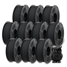 JAYO 10*1.1KG Matte PETG Black High Speed 1.75mm 3D Filament High Flow Speedy picture