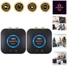 Long Range Wireless Audio Transmitter Receiver Set - 262ft, Plug and Play Design picture