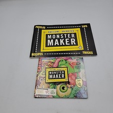 Vintage 1995 Awesome Animated Monster Maker CD-ROM Mac/PC Software With Book New picture