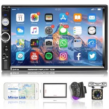Double Din Car Stereo 7-Inch Touch Screen Car Radio with Bluetooth Indash 2 D... picture