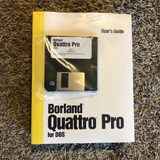 Borland Quattro Pro For DOS, Copyright 1987, 1993 Sealed With Manuals Ver 5.0 picture