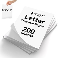 200 Sheets Thermal Printer Paper 8.5X11