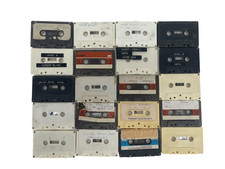 Vintage Lot of 20 Computer Program Cassette Tapes – TRS-80, Data, Software picture