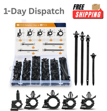 .GOOACC 130Pcs Car Wire Loom Routing Clips 9 Sizes Nylon picture