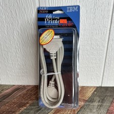 Genuine IBM Bi-Directional IEEE 1284 6' Printer Cable New Old Stock Sealed Fast picture