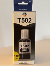 POSCHINK BLACK T502 140mL REFILL INK BOTTLE for EPSON ECOTANK picture