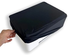 Universal Elastic Waterproof Printer Dust Cover - Minimalist Black Stretch Fabri picture