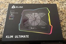 KLIM Ultimate - RGB Laptop Cooling Pad with LED Rim - NEW - Gaming Laptop 17in picture