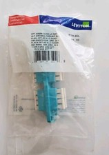 Lot Of 2 New 5F100-4QL Leviton Opt-X 6PK Quad LC New Fiber Optic Adapter Panel picture