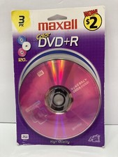 Maxwell color DVD-R   3 pack new/sealed  picture
