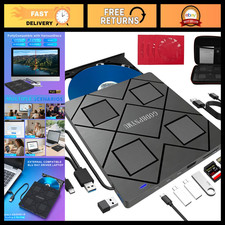 8-in-1 External Blu-ray/DVD Drive for PC, USB 3.0, High-Speed Data Transfer picture