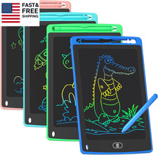 4 Pack LCD Writing Tablet for Kids, 8.5 Inch Colorful Doodle Board Drawing Table picture