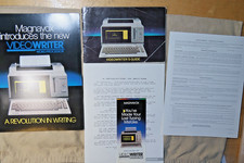 1985 MAGNAVOX VIDEOWRITER Word Processor ADVERTISING & 28 Page USER'S GUIDE picture