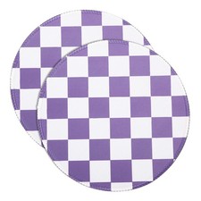 2Pcs Checkered Mouse Pad Aesthetic Plaid Grid Mousepad 8.7