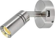 12V Interior LED RV Reading Lamp with 5V USB Port - Built-in Touch Switch | Comp picture