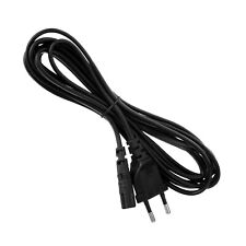 EU Europe C7 6' 2 Prong AC Power Cord Cable Plug for PS3 Slim PS4 Laptop Adapter picture