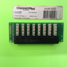 LAN Channel Plus 8052 520-096 8 Port Data Block 110 to RG-45 Port Jack IO Board picture