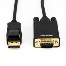 Open Box: Rocstor Premium 6 Ft Displayport to VGA Cable M/Displayport to VGA Sup picture