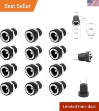 12-Pack 5.5mm x 2.1mm DC Power Jack Female Connectors for Reliable Installations picture