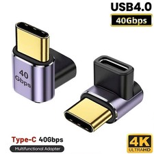 USB C 90 Degree Adapter Right Angle L Shape USB Type C Male to Female picture