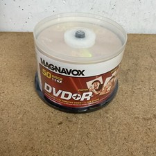 Magnavox DVD-R 50 Disc Pack 4.7 GB Data 120 mins Video 1-16X Speed NEW SEALED F6 picture
