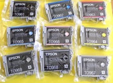 T096 96 Ink Cartridges Compatible for Epson Stylus Photo R2880 Printer | 9 Pack picture