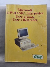 Microsoft GW-BASIC Interpreter User Guide printed manual.  Vintage Retro Referen picture