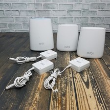 Netgear Orbi RBR40 Wireless Router with 2 RBS20 Satellites and 3 Power Supplies picture