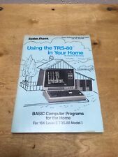 Using the TRS-80 in Your Home basic computer programs for the home book picture