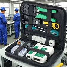 Network Tool Kit - RJ45 Crimper, Tester & Strippers for Ethernet Cable Work picture
