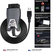 OBD2 USB adapter FORScan HS/MS-CAN auto switch ELM327 12V 24V vehicles picture