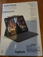 Logitech Slim Folio Keyboard Case for Apple iPad 10th Gen. A16 - Oxford Gray picture