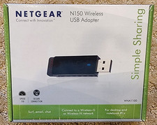 NETGEAR N150 wireless USB 802.11n WiFi adapter model WNA1100 - FACTORY SEALED picture