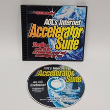 AOL's Internet Accelerator Suite (PC CD-ROM, 1990s, M0198UR05) VG+ picture