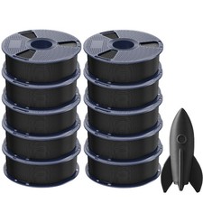 SUNLU 10x 1KG PETG Black 3D Printer Filament 1.75mm PETG 10KG High Toughness picture