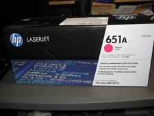 HP 651A LaserJet Toner Cartridge - Magenta New Sealed Read Description picture