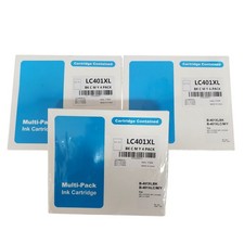 Lot Of 3 - 4 Pack LC-401 XL Ink Cartridges for Brother EXP 01/28 Black Cyan  picture